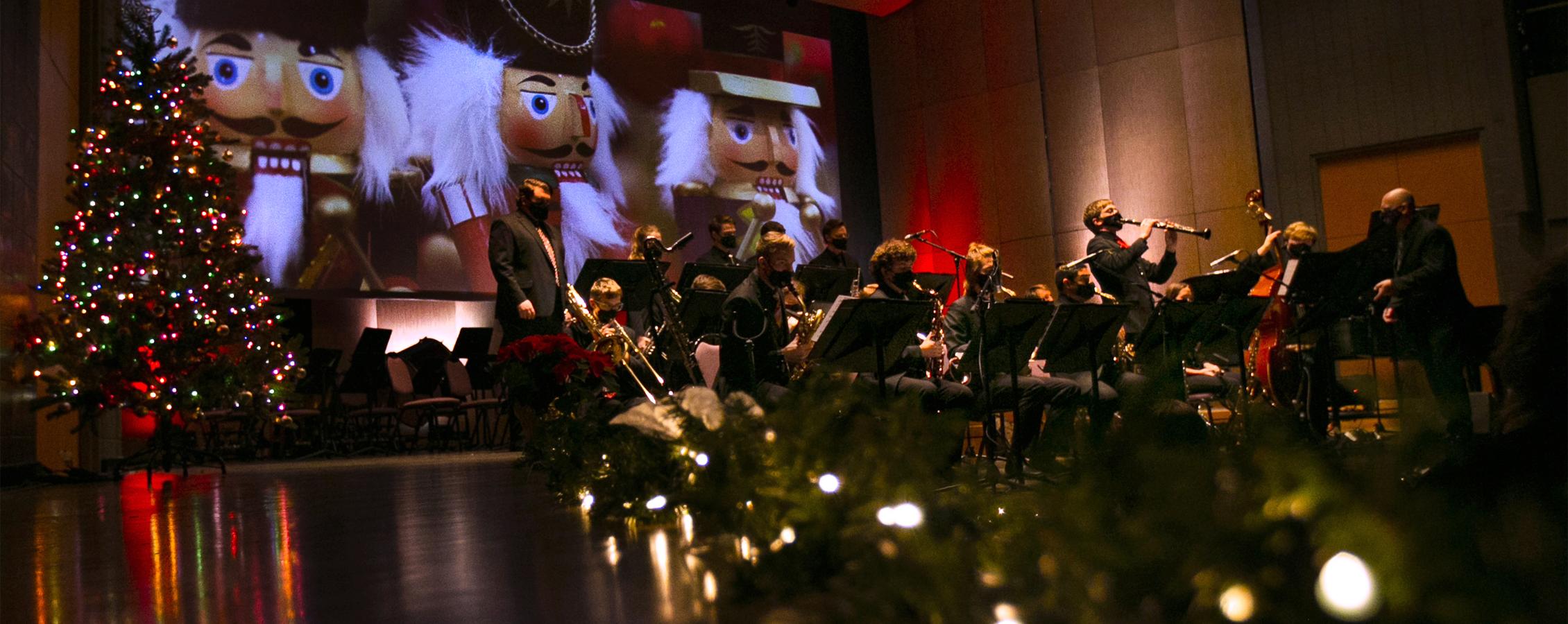 Musicians perform on stage during the Gala.