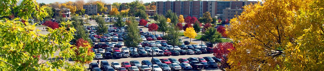 A UWW parking lot