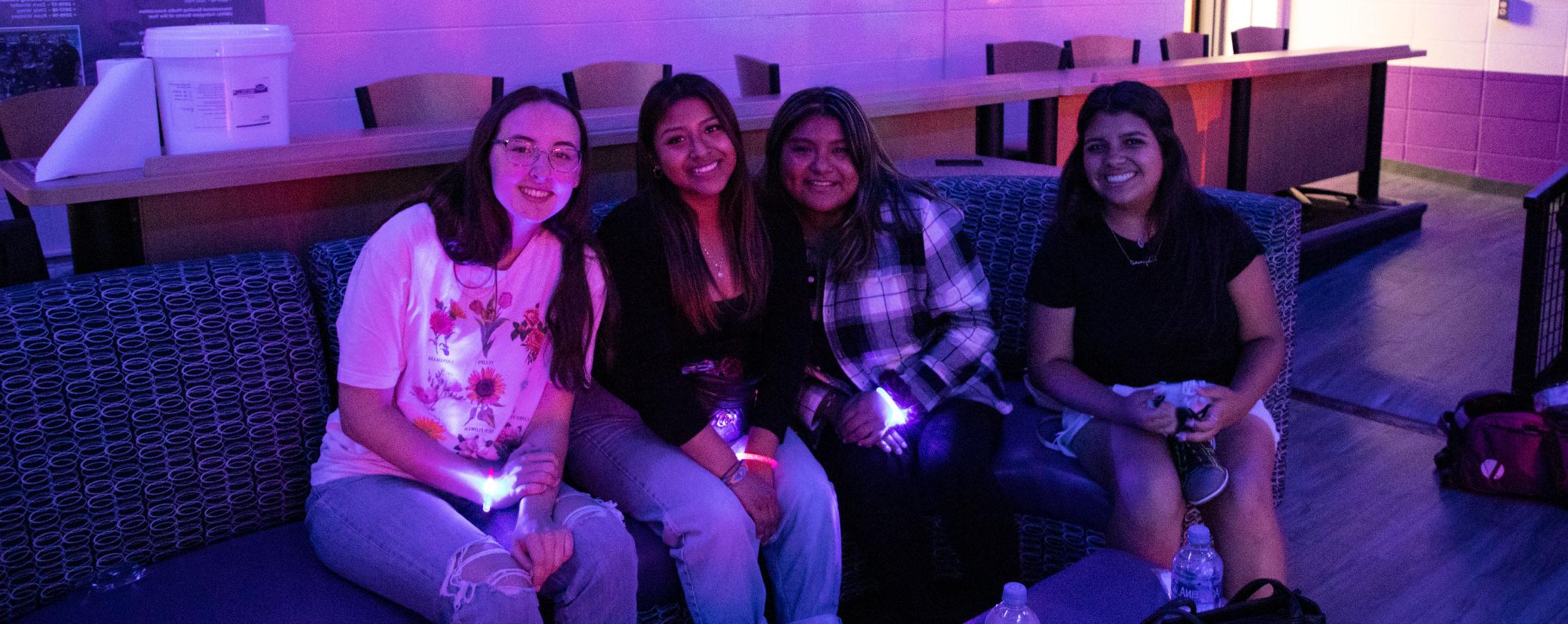 Student bowling in Warhawk Alley