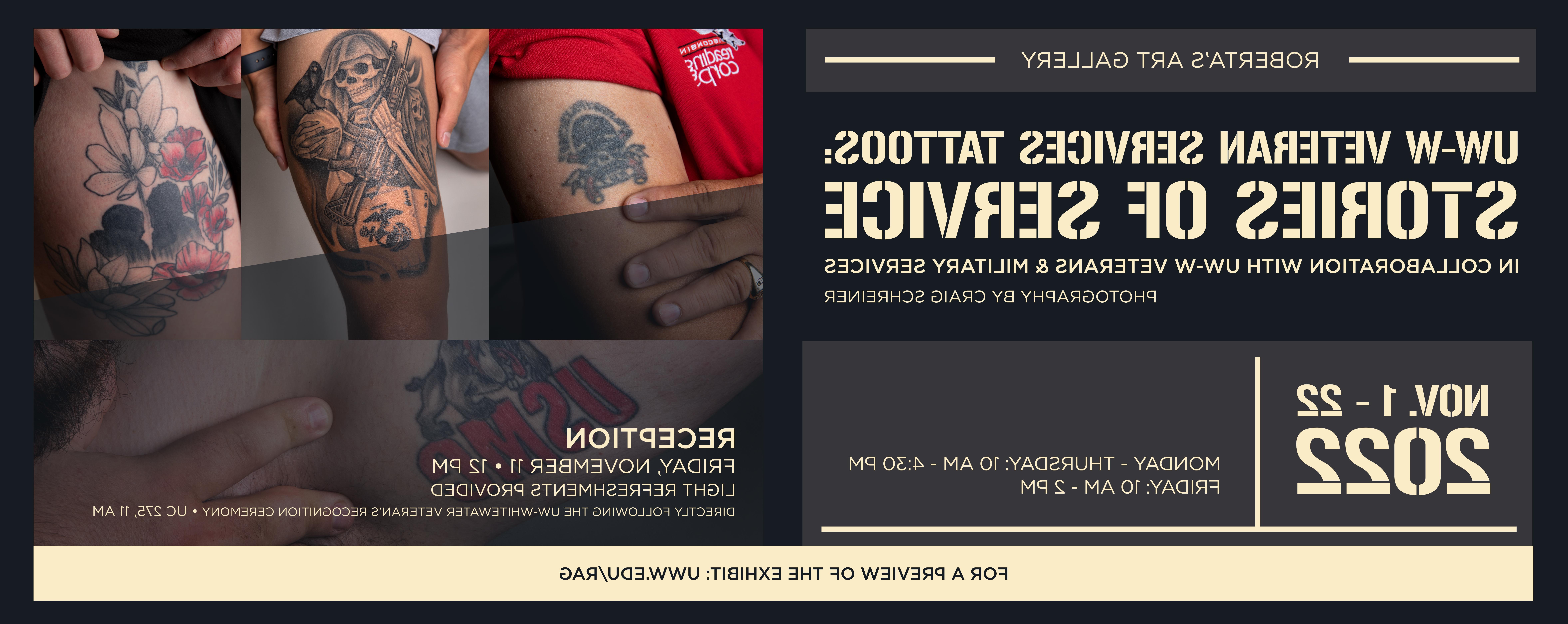 Veterans services tattoos